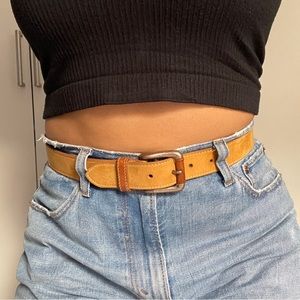 Tan two-toned GAP leather belt